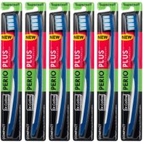 Escova de dentes Dr. Collins Perio Plus Compacta, pacote com 6