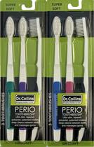 Escova de dentes Dr. Collins Perio Supersoft, pacote com 6