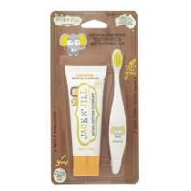 Escova de Dentes e Creme Dental Orgânico Jack N' Jill Banana Combo