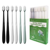 Escova de dentes EasyHonor Extra Micro Fur 20000 Soft Bristle (pacote com 6)