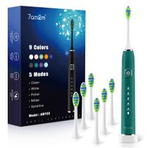 Escova de Dentes Elétrica 7AM2M Sonic - 40.000 VPM com 6 Cabeças