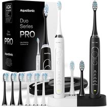 Escova de dentes elétrica Aquasonic Duo Series PRO Ultra-Whitening