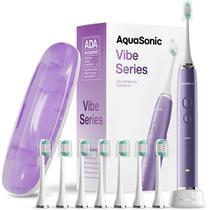 Escova de dentes elétrica Aquasonic Vibe Ultra-Whitening com 8 cabeças Escova de dentes elétrica Aquasonic Vibe Ultra-Whitening com 8 cabeças