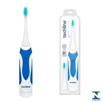 Escova de Dentes Elétrica Azul Techline ( +1 refil grátis )