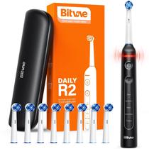 Escova de dentes elétrica Bitvae R2 para adultos com 8 cabeças de escova Escova de dentes elétrica Bitvae R2 para adultos com 8 cabeças de escova