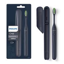 Escova de Dentes Elétrica com bateria Philips One, Azul Meia-Noite, HY1100/04