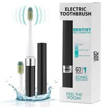 Escova de dentes elétrica de viagem Voom Sonic Go 1 Series (preta)