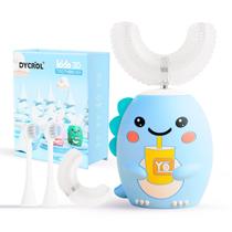 Escova de dentes elétrica DYCROL Kids em forma de U 5 modos IPX7 azul