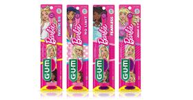 Escova de dentes elétrica GUM Barbie Kids com base de ventosa