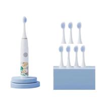 Escova De Dentes Elétrica Infantil D6 Cartoon Soundwave Cabelo Macio Alimentado Por Bateria (sem