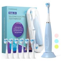 Escova de dentes elétrica infantil FUMEIKANG Sonic Recarregável Azul Escova de dentes elétrica infantil FUMEIKANG Sonic Recarregável Azul