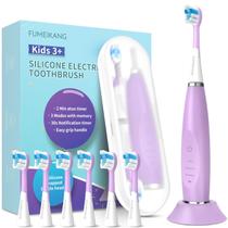 Escova de dentes elétrica infantil FUMEIKANG Sonic Recarregável Roxa Escova de dentes elétrica infantil FUMEIKANG Sonic Recarregável Roxa