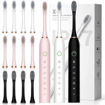 Escova De Dentes Elétrica IPX7 Com Cabeça Substituivel inteligente Ultrassônico À Prova D'água - ELH Escova De Dentes Elétrica IPX7 Com Cabeça Substituivel inteligente Ultrassônico À Prova D'água - ELH