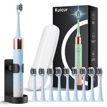 Escova de dentes elétrica Kuicur Sonic para adultos e crianças