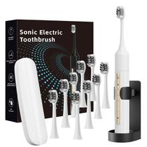 Escova de dentes elétrica Lumivoid Sonic com 10 cabeças de escova IPX8 Escova de dentes elétrica Lumivoid Sonic com 10 cabeças de escova IPX8