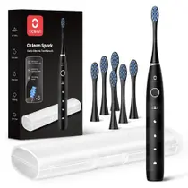 Escova de Dentes Elétrica Oclean - 150 Dias de Bateria e 6 Cabeças Escova de Dentes Elétrica Oclean - 150 Dias de Bateria e 6 Cabeças
