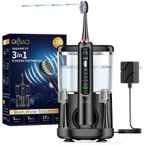Escova de dentes elétrica OILSAO 3 em 1 com irrigador oral 500 ml Escova de dentes elétrica OILSAO 3 em 1 com irrigador oral 500 ml
