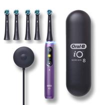 Escova de Dentes Elétrica Oral-B iO Série 8 Violeta com 5 Cabeças Escova de Dentes Elétrica Oral-B iO Série 8 Violeta com 5 Cabeças