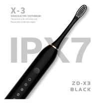 Escova de dentes elétrica recarregável Sonic IPX7 com 4 Cabeça escova