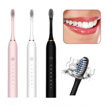 Escova De Dentes Elétrica Recarregável Sônica Usb Escova De Dentes Elétrica Recarregável Sônica Usb