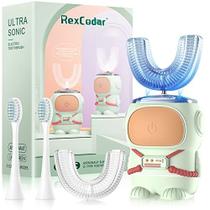 Escova de dentes elétrica Rexcodar Ultrasonic em forma de U para crianças 6-12Y Escova de dentes elétrica Rexcodar Ultrasonic em forma de U para crianças 6-12Y