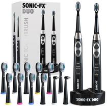 Escova de Dentes Elétrica Sonic-FX Duo Recarregável - com 14 Cabeças de Escova Escova de Dentes Elétrica Sonic-FX Duo Recarregável - com 14 Cabeças de Escova