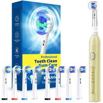 Escova de dentes elétrica TEETHEORY Rotating com 8 cabeças de escova Escova de dentes elétrica TEETHEORY Rotating com 8 cabeças de escova