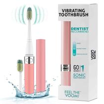 Escova de dentes elétrica Voom Sonic Go 1 Series Travel Pink