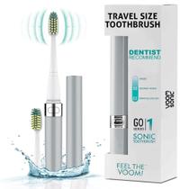 Escova de Dentes Elétrica Voom Sonic Go 1 Series - Travel Silver