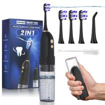 Escova de dentes elétrica Water Flosser + UNINGOPI portátil 2 em 1