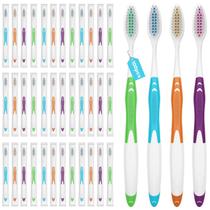 Escova de dentes Frekare, pacote de 100, embalada individualmente para adultos e crianças