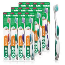 Escova de dentes GUM Summit+cerdas ultrafinas macias para adultos 12 quilates Escova de dentes GUM Summit+cerdas ultrafinas macias para adultos 12 quilates