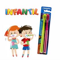 Escova de dentes Infantil com 4050 cerdas ALEMÃS ULTRA MACIAS E FINAS kit com 2 un JadePro Pro Slim