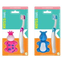 Escova De Dentes Kess Steps Com Capa Protetora 2037 Escova De Dentes Kess Steps Com Capa Protetora 2037