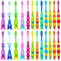 Escova de dentes Lauwell Toddler Soft Bristle com capa de 24 peças Escova de dentes Lauwell Toddler Soft Bristle com capa de 24 peças