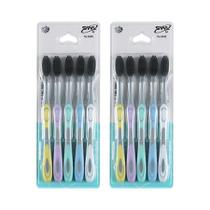 Escova De Dentes Manual De Cerdas Macias Para Adultos Com Carvão De Bambu Para Limpeza Oral Suave,