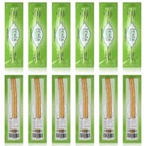 Escova de dentes Miswak Zenia Sewak com sabor natural, pacote com 12