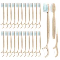 Escova de dentes NUDUKO Travel 4 em 1 biodegradável, pacote com 80 Escova de dentes NUDUKO Travel 4 em 1 biodegradável, pacote com 80