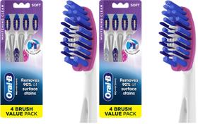 Escova de Dentes Oral-B 3D White Macia Pacote com 4 Removedora de Manchas Escova de Dentes Oral-B 3D White Macia Pacote com 4 Removedora de Manchas