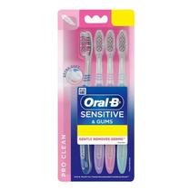 Escova de Dentes Oral-B Soft Sensitive Whitening - 4 Unidades (Compre 2 e Leve 2 Grátis)
