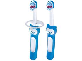 Escova de Dentes para Bebês MAM Babys Brush - Azul 2 Unidades
