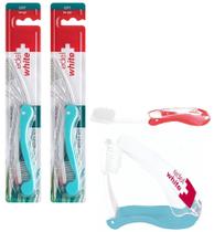 ESCOVA DE DENTES PORTÁTIL SOFT TO GO - EDEL WHITE - Kit 2 un ESCOVA DE DENTES PORTÁTIL SOFT TO GO - EDEL WHITE - Kit 2 un