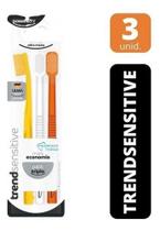 Escova De Dentes Powerdent Trend Sensitive Pack Triplo 6240