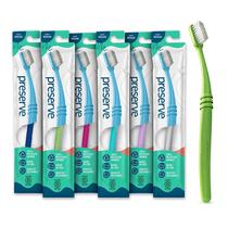 Escova de dentes Preserve, ecológica, para adultos, sem BPA, pacote com 6 Escova de dentes Preserve, ecológica, para adultos, sem BPA, pacote com 6