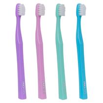 Escova de dentes PRO-SYS com cerdas duplas cônicas extra macias x4