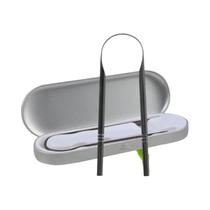 Escova De Dentes Revestida Com Raspador De Língua Em Aço Inoxidável Em Formato U Para Higiene Oral E