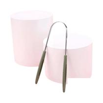 Escova De Dentes Revestida Com Raspador De Língua Em Aço Inoxidável Em Formato U Para Higiene Oral E