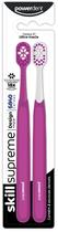 Escova de Dentes Skill Supreme 2 Unidades Powerdent Cerdas Macias para Higiene Bucal Completa, Proteção da Gengiva e Escovação Eficiente Escova de Dentes Skill Supreme 2 Unidades Powerdent Cerdas Macias para Higiene Bucal Completa, Proteção da Gengiva e Escovação Eficiente