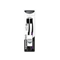 Escova de Dentes Supreme Black 2un Macia, Premium e Confortável PowerDent Escova de Dentes Supreme Black 2un Macia, Premium e Confortável PowerDent