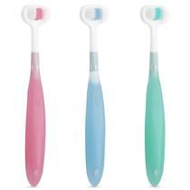 Escova de dentes Trueocity Extra Soft Toddler 1-2 1-3 2-4 anos (pacote com 3)